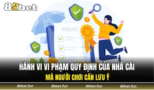 Hành vi vi phạm quy định của nhà cái mà người chơi cần lưu ý